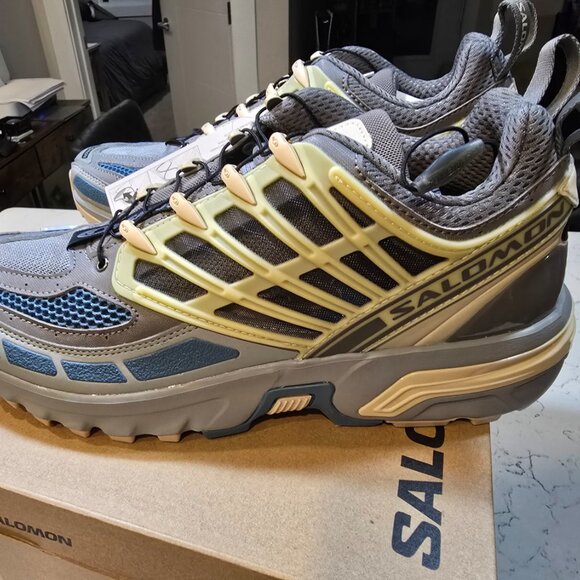Salomon ACS Pro Advanced Pewter Aegean Blue L47299000 Mens Size 10 NEW HTF COLOR - Picture 4 of 12